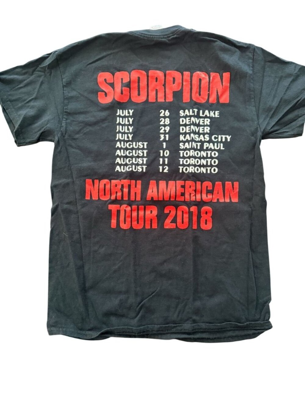 Drake Scorpion North American Tour 2018 T Shirt Mens Size M Black Rap Tour Tee